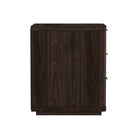 Manhattan Comfort - Evelyn 20" Table de nuit moderne à 3 tiroirs - Marron - Lot de 2-Parfait pour le rangement de chevet, les lampes ou les objets de décoration