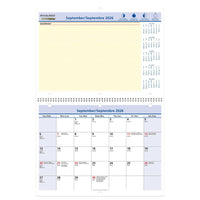 AT-A-GLANCE - Calendrier mural mensuel QuickNotes 2026-2027 - 8 po H x 11 po l - bilingue-16 mois : septembre 2026 - décembre 2027