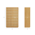 Modway - Aiko Grande armoire de rangement - 64 po - Chêne clair-Placage de frêne