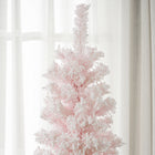 HOMCOM - Arbre de Noël artificiel fin floqué de neige artificielle 7.5pi-La base est amovible et pliable pour un rangement facile 