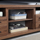 Manhattan Comfort - Meuble TV traditionnel Richmond 60 po - Marron-Comprend 2 tiroirs profonds à extension totale, 2 étagères ouvertes et 2 étagères fermées à l’arrière