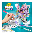 Crayola - Ensemble d’activités de personnages gonflables POPS 3D - Licornes-Comprend 4 personnages gonflables en 3D, 1 feuille d'autocollants et 5 marqueurs lavables Pip-Squeak