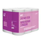 Perk - Papier hygiénique 2 épaisseurs - 242 feuilles par rouleau - Paquet de 12-Ultra doux et fort