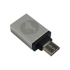 Kanguru - Adaptateur USB 3.0 Type A vers USB-C - Paquet de 2-Compatible avec la plupart des clés USB, des câbles, des lecteurs de cartes, des claviers, des souris, des imprimantes, des disques durs, des concentrateurs et d’autres périphériques USB