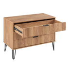 Manhattan Comfort - Dumbo commode moderne 35,19" - brun doré-Assemblage « Snap It » Comprend des rainures internes de haute qualité pour un assemblage simple, sans outils requis