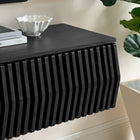 Modway - Vaughn 64 po Meuble TV mural, Noir-3 portes rabattables
