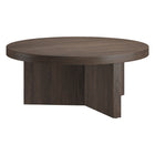 Hudson&Canal - Table basse ron Holm 91 cm (36 po) - Brun aulne-Un design scandinave contemporain pour votre salon, votre bureau et plus encore