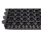 Edgewood - Tapis à Emboîtement Léger Value Flex Anti-Fatigue Surface Fermée - 3 pi l x 3 pi L x 9/16 po P - Noir - Paquet de 25-Bordures emboîtées