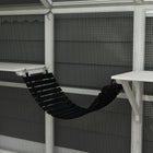 PawHut - Enclos extérieur pour chat avec passerelles et auvent résistant aux intempéries - 110,2 po L x 73 po l x 74 po H - blanc-Les chats apprécient les hauteurs, les cachettes et le soleil 