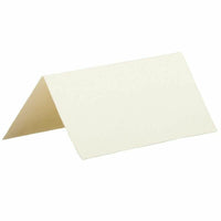 JAM Paper - Marque-places imprimables - 3 3/4 po x 1-3/4 po - Marque-places ivoire, paquet de 12-Couleur : ivoire / Complétez n'importe quel thème de fête et signalez un événement spécial avec des marque-places colorés.