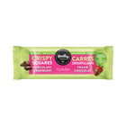 Healthy Crunch - Carrés croustillants au chocolat et aux fraises- 22 gr - Paquet de 36-Sans noix