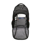Swissdigital - Sac à dos noir SURSEE avec localisateur SDD-Bretelles réglables avec ergonomie en forme de S.