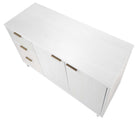 Manhattan Comfort - Buffet moderne Granville 140 cm - Blanc-10