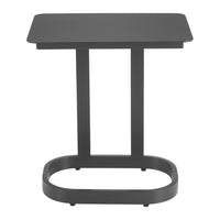 Zuo - Friss Table d’appoint - Noir-Bois imitation bois avec accents en aluminium au design moderne