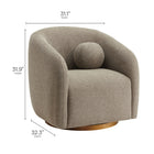 Modway - Holland Pivot Tissu chenille Fauteuil - Taupe-Rembourrage certifié OEKO-TEX  STANDARD 100