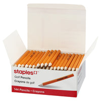 Staples - Crayons de golf HB - Paquet de 144-Crayons pré-taillés qui sont prêts à être utilisés.