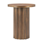 Zuo - Afinato Table d’appoint - Brun-Placage de loupe sur MDF offrant texture riche et élégance