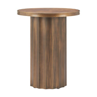 Zuo - Afinato Table d’appoint - Brun-Placage de loupe sur MDF offrant texture riche et élégance