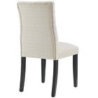 Modway - Duchess Tissu Chaise à manger Ensemble de 4 - Beige-Capsules de pied non marquées