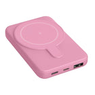 Helix - Batterie externe magnétique 5 000 mAh, Rose-Chargeur portable de 5 000 mAh