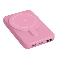 Helix - Batterie externe magnétique 5 000 mAh, Rose-Chargeur portable de 5 000 mAh