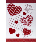 Rosedale Gold - Cartes De souhaits De La Saint-Valentin 5-1/2 po x 8 po / Enveloppes - Paquet de 6 - Motif de Coeurs-Cartes de souhaits qualité boutique