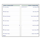 Blueline - 2027 agenda de poche bihebdomadaire avec reliure piqûre à cheval – 6 po x 3 1/2 po – noir – bilingue-Reliure reliure piqûre à cheval avec couverture souple aspect lézard