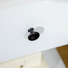 HOMCOM - Table d’appoint - blanc - lot de 2-MDF avec traitement de peinture, adapté à un usage quotidien 