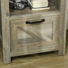 HOMCOM - Table d’appoint avec rangement - gris-Matériau : Panneau de particules, MDF 