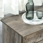 HOMCOM - Buffet de style ferme 31,5 po L avec rangement - gris cendré-Fonctionne parfaitement comme buffet, armoire de rangement et meuble TV 