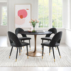 Zuo - Menlo Chaise de salle à manger - Noir - Ensemble de 2-Dimensions: 22,0 po L x 19,7 po L x 33,1 po H