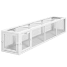 PawHut - Tunnel extérieur pour chat, 79 po L - blanc-Conception modulaire permettant des options infinies avec quatre entrées pour connecter les tubes 