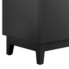 Modway - Miles 36" Armoire de toilette de salle de bain (lavabo non inclus) - Noir-Assemblée requise