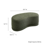 Modway - Nimbus 48" Rembourré Ottoman Bench - Sage-Rembourrage en mousse dense