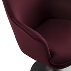 Modway - Lippa Salle à manger pivotante Performance Velvet Fauteuil - Mûrier noir-9