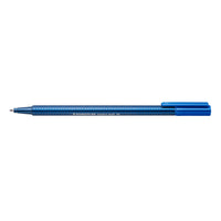 Staedtler - triplus Stylos à bille - XB - Bleu-Adapté aux voyages en avion - l'égalisation automatique de la pression empêche les fuites du stylo à bord des avions