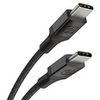Scosche Strikeline USB-C magnétique vers USB-C 6 pieds - Noir-Les aimants permettent un diamètre de câble réglable