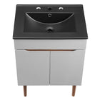 Modway - Harvest 24" Vanette de salle de bain - Gris Noir-8