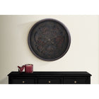 Monarch Specialties - Horloge - 30 po Rond - Mécanisme D'Engrenage - Surdimensionné Grand - Horloge Murale - Noir - Transitionnel-Grande horloge surdimensionnée sans tic-tac avec un affichage analogique facile à lire et un mouvement à quartz moderne pour une mesure précise de l'heure
