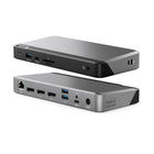 ALOGIC - Station d'accueil universelle DX3 pour triple écran 4K - avec alimentation 100 W-Prend en charge jusqu'à trois sorties vidéo 4K (5120x2880 à 60 Hz)