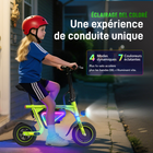 Gyrocopters - Trottinette électrique pour enfants Radi8 - Vitesse 25 km/h - Autonomie 20 km - Éclairage LED - Vert-Pour une sécurité accrue, le traceur GPS antivol intégré permet aux parents de surveiller la position du véhicule en temps réel via des appareils iOS
