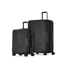 Reebok - Ensemble de Valise Rigide 2-Pieces de la collection Playmaker - Noir-Fabriqué en plastique léger et résistant 100% recyclé (PET)