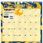DateWorks - 2026 Calendrier Mural à Spirale 16 Mois - 12 po x 12 po - Fruits Mignons - Anglais -12,00" x 12,00"