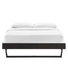 Modway - Billie Bois Cadre complet de plate-forme, Noir-Construction en bois, MDF et placage