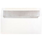JAM Paper Enveloppes métalliques format livret avec fermeture gommée, 4 1/8 x 9 1/2 po, blanc et feuille argentée, 100/pqt-Blanc avec intérieur argenté