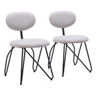 Zuo - Novi Chaise de salle à manger - Gris tourterelle - Ensemble de 2-Aucun assemblage requis