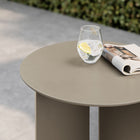 Modway - Tecton Terrasse extérieure Aluminium Table d’appoint - Kaki-Glissades protectrices du pied