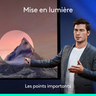 Logitech - Télécommande de présentation Spotlight-Contrôle du curseur avec la précision d'une souris: Utilisez le curseur à l'écran pour lire et mettre en pause des vidéos, ouvrir des liens et profiter de toute une gamme d'interactions avec le contenu.	