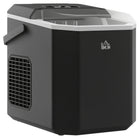 HOMCOM - Machine à glaçons avec panier à glace - noir-Le système de refroidissement par air garantit une production rapide de glace