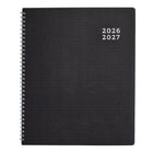 Blueline - Agenda Scolaire Mensuel - 11 po H x 8 1/2 po l - Noir - Anglais-Reliure à double spirale, couverture DuraFlex flexible en deux pièces